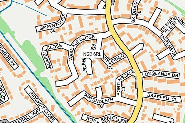 NG2 6RL map - OS OpenMap – Local (Ordnance Survey)