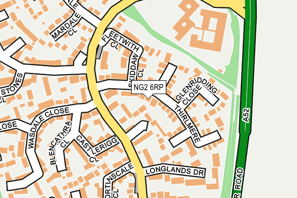 NG2 6RP map - OS OpenMap – Local (Ordnance Survey)