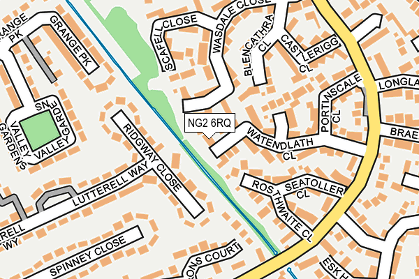 NG2 6RQ map - OS OpenMap – Local (Ordnance Survey)