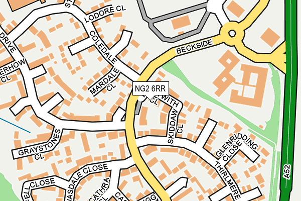 NG2 6RR map - OS OpenMap – Local (Ordnance Survey)