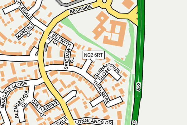 NG2 6RT map - OS OpenMap – Local (Ordnance Survey)