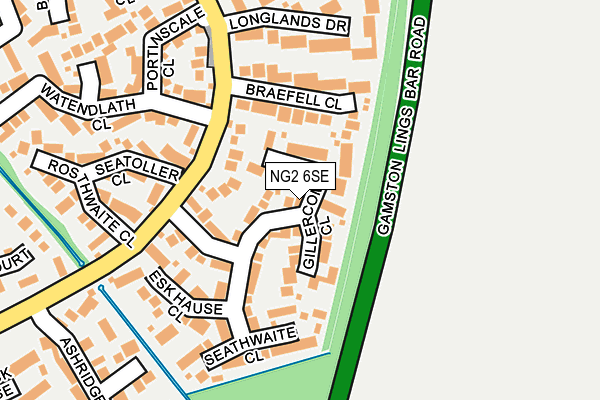 NG2 6SE map - OS OpenMap – Local (Ordnance Survey)