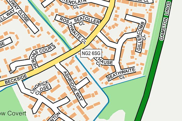 NG2 6SG map - OS OpenMap – Local (Ordnance Survey)