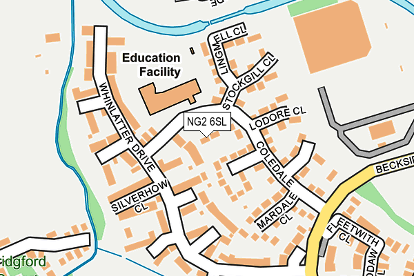 NG2 6SL map - OS OpenMap – Local (Ordnance Survey)