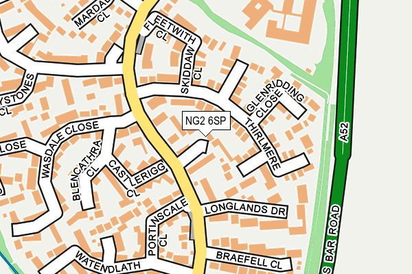 NG2 6SP map - OS OpenMap – Local (Ordnance Survey)