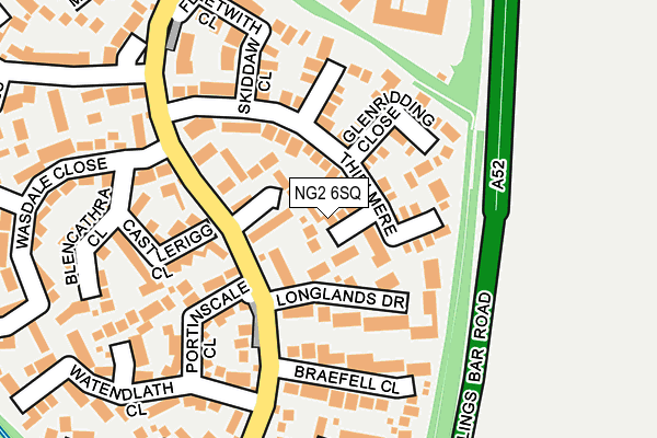NG2 6SQ map - OS OpenMap – Local (Ordnance Survey)