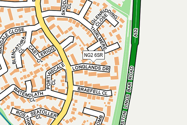 NG2 6SR map - OS OpenMap – Local (Ordnance Survey)