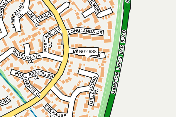 NG2 6SS map - OS OpenMap – Local (Ordnance Survey)