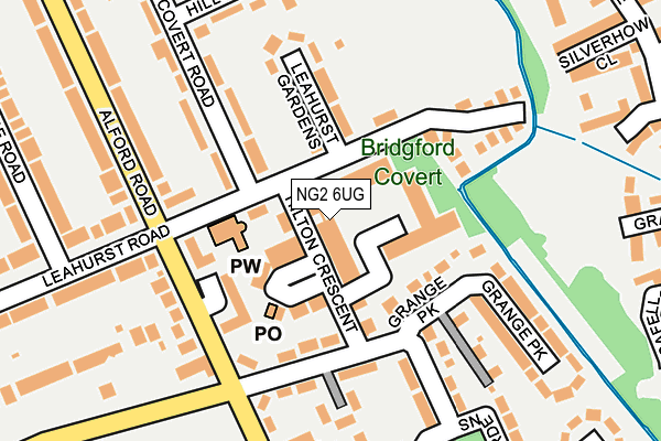 NG2 6UG map - OS OpenMap – Local (Ordnance Survey)