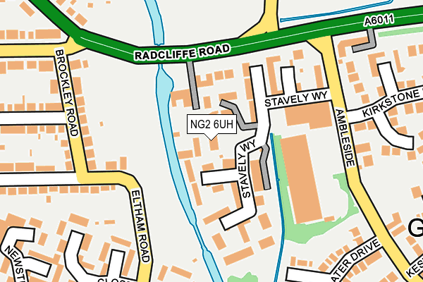 NG2 6UH map - OS OpenMap – Local (Ordnance Survey)