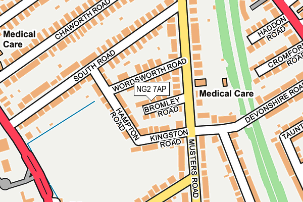 NG2 7AP map - OS OpenMap – Local (Ordnance Survey)