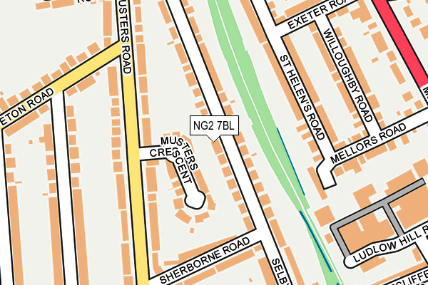 NG2 7BL map - OS OpenMap – Local (Ordnance Survey)
