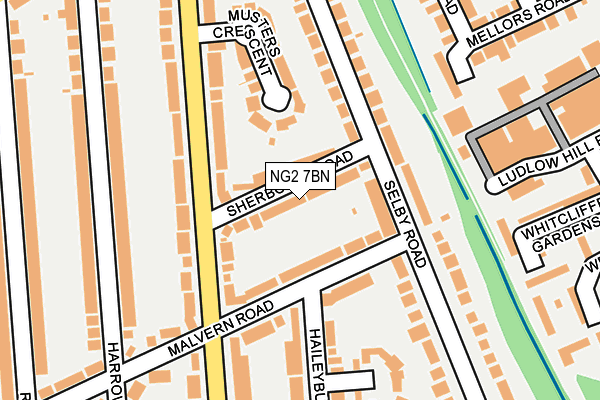 NG2 7BN map - OS OpenMap – Local (Ordnance Survey)