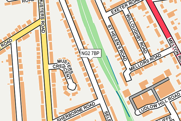 NG2 7BP map - OS OpenMap – Local (Ordnance Survey)