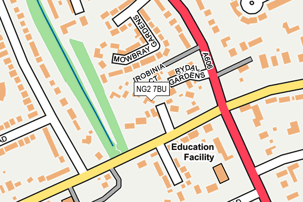 NG2 7BU map - OS OpenMap – Local (Ordnance Survey)
