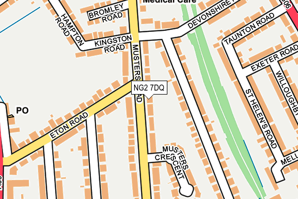 NG2 7DQ map - OS OpenMap – Local (Ordnance Survey)