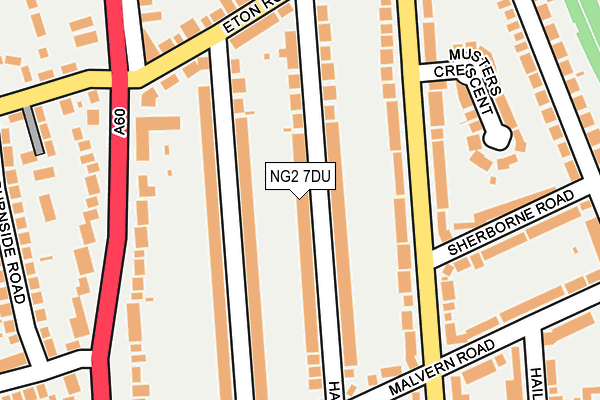NG2 7DU map - OS OpenMap – Local (Ordnance Survey)