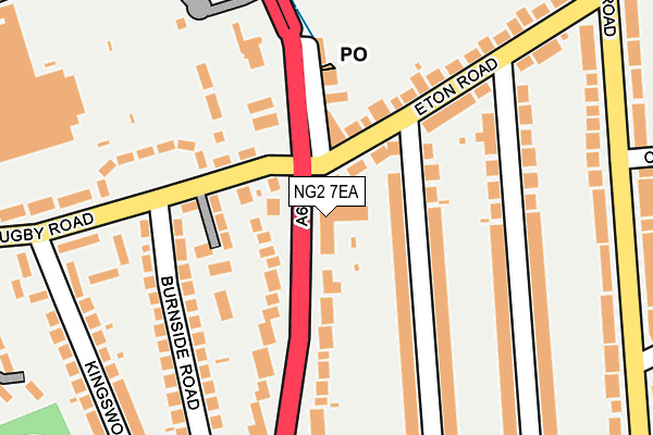 NG2 7EA map - OS OpenMap – Local (Ordnance Survey)