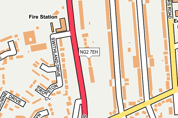 NG2 7EH map - OS OpenMap – Local (Ordnance Survey)