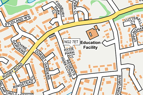 NG2 7ET map - OS OpenMap – Local (Ordnance Survey)