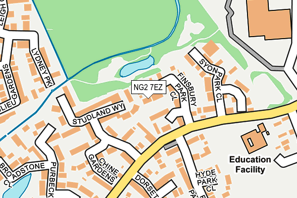NG2 7EZ map - OS OpenMap – Local (Ordnance Survey)