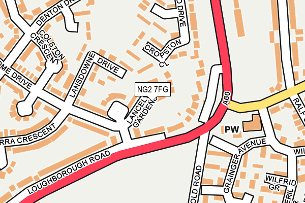 NG2 7FG map - OS OpenMap – Local (Ordnance Survey)