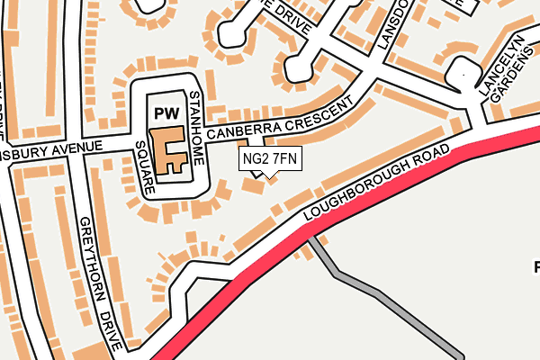 NG2 7FN map - OS OpenMap – Local (Ordnance Survey)