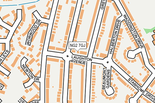 NG2 7GJ map - OS OpenMap – Local (Ordnance Survey)