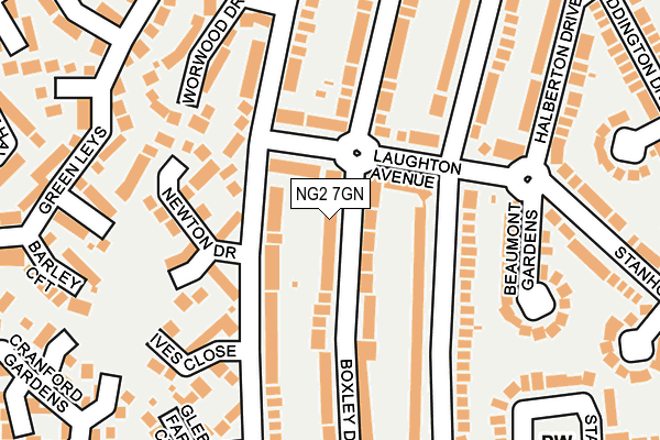 NG2 7GN map - OS OpenMap – Local (Ordnance Survey)