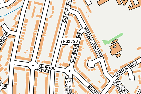 NG2 7GU map - OS OpenMap – Local (Ordnance Survey)