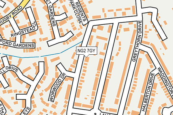 NG2 7GY map - OS OpenMap – Local (Ordnance Survey)