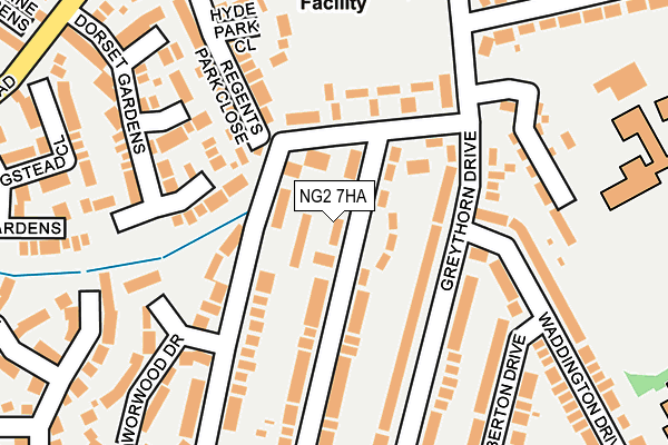 NG2 7HA map - OS OpenMap – Local (Ordnance Survey)