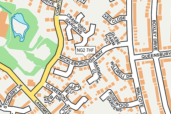 NG2 7HF map - OS OpenMap – Local (Ordnance Survey)