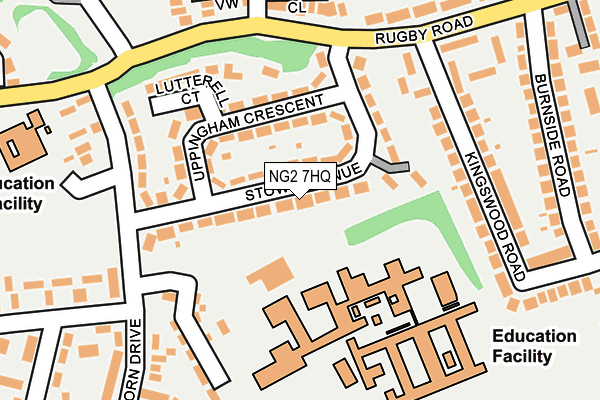 NG2 7HQ map - OS OpenMap – Local (Ordnance Survey)