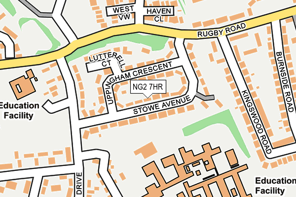 NG2 7HR map - OS OpenMap – Local (Ordnance Survey)