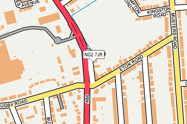 NG2 7JR map - OS OpenMap – Local (Ordnance Survey)