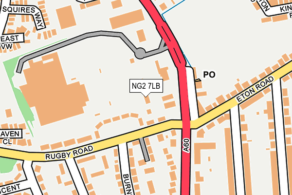 NG2 7LB map - OS OpenMap – Local (Ordnance Survey)