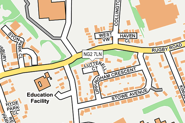 NG2 7LN map - OS OpenMap – Local (Ordnance Survey)