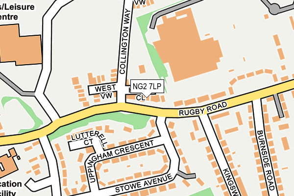 NG2 7LP map - OS OpenMap – Local (Ordnance Survey)