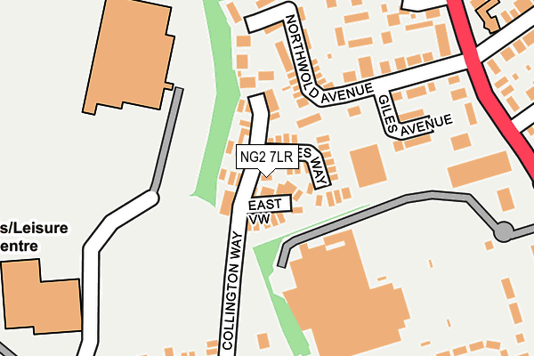 NG2 7LR map - OS OpenMap – Local (Ordnance Survey)