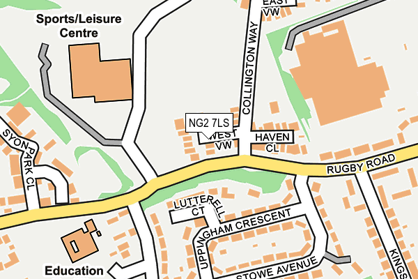 NG2 7LS map - OS OpenMap – Local (Ordnance Survey)