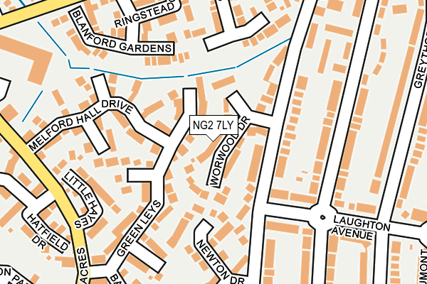 NG2 7LY map - OS OpenMap – Local (Ordnance Survey)
