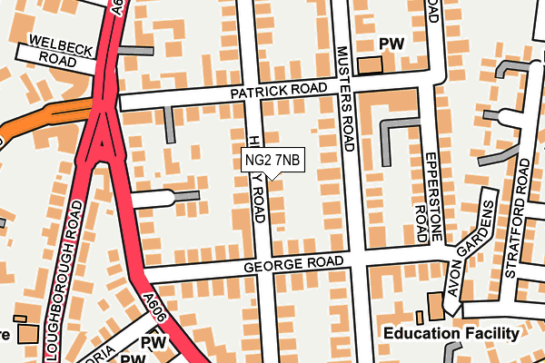 NG2 7NB map - OS OpenMap – Local (Ordnance Survey)