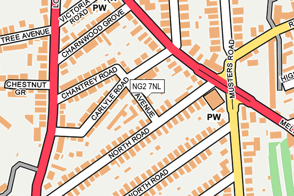 NG2 7NL map - OS OpenMap – Local (Ordnance Survey)