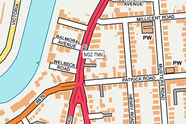 NG2 7NN map - OS OpenMap – Local (Ordnance Survey)