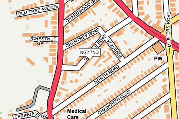 NG2 7NQ map - OS OpenMap – Local (Ordnance Survey)