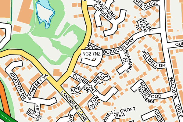 NG2 7NZ map - OS OpenMap – Local (Ordnance Survey)