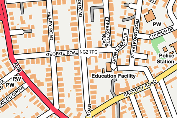 NG2 7PG map - OS OpenMap – Local (Ordnance Survey)