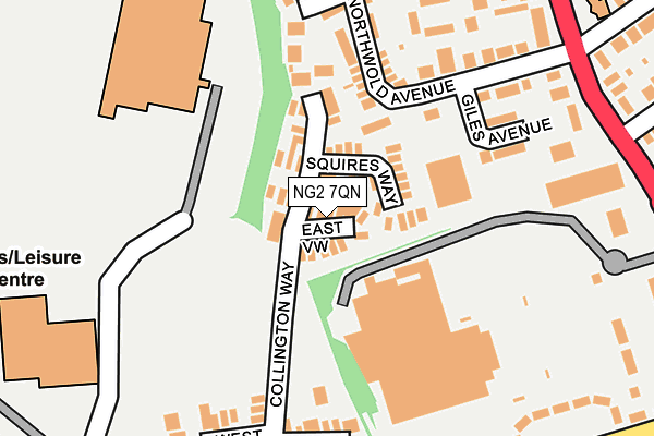 NG2 7QN map - OS OpenMap – Local (Ordnance Survey)