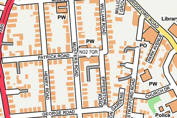 NG2 7QR map - OS OpenMap – Local (Ordnance Survey)